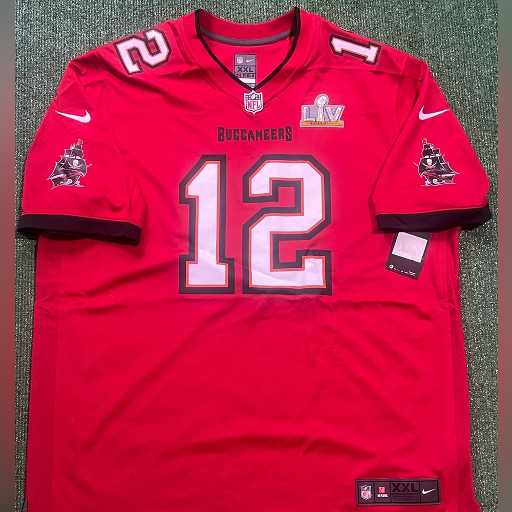Tom Brady Tampa Bay Buccaneers Nike Super Bowl LV Bound Game Jersey - Red XXL